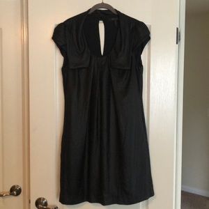BCBGMaxAzria Black Cap Sleeve Dress - L